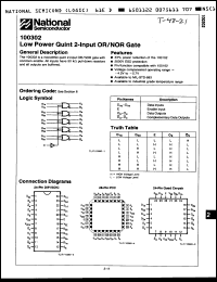 Click here to download 100302DM Datasheet