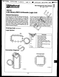 Click here to download 100181QC Datasheet