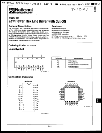 Click here to download 100319DC Datasheet