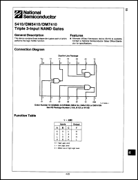 Click here to download DM7410J Datasheet