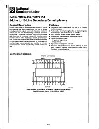 Click here to download DM54154F/883B Datasheet