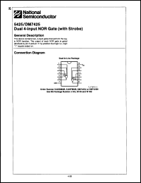 Click here to download DM5425W/883C Datasheet