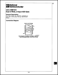 Click here to download DM5451W/883C Datasheet