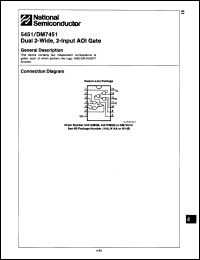 Click here to download DM5451J/883B Datasheet