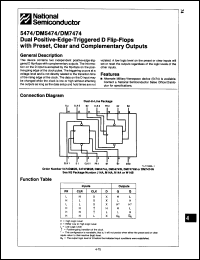 Click here to download DM7474J/A+ Datasheet