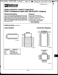 Click here to download 74ACT373PCQR Datasheet