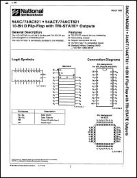 Click here to download 74ACT821PC Datasheet