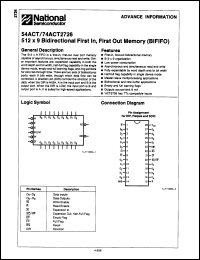 Click here to download 74ACT2726FC Datasheet