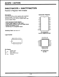 Click here to download 74ACT378LC Datasheet