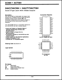 Click here to download 54ACT564LM Datasheet