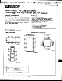 Click here to download 74ACT574PCQR Datasheet