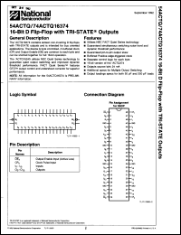 Click here to download 54ACTQ16374FMQB Datasheet