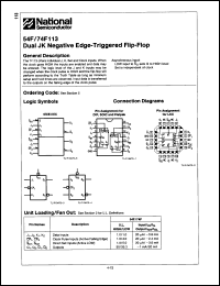 Click here to download 54F113LM Datasheet