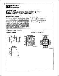 Click here to download 54F114LM Datasheet