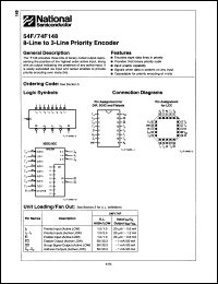 Click here to download 74F148PCQR Datasheet