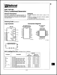 Click here to download 74F182QC Datasheet