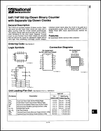 Click here to download 74F193PCQR Datasheet