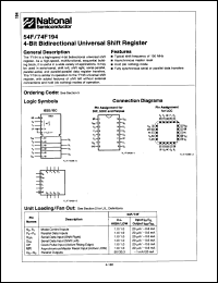 Click here to download 74F194QC Datasheet