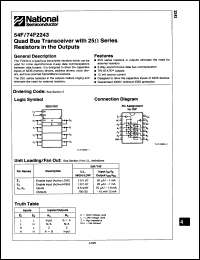 Click here to download 54F2243DMQR Datasheet