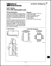 Click here to download 74F256PC Datasheet