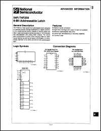 Click here to download 54F259DMQB Datasheet