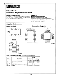 Click here to download 54F378FMQB Datasheet