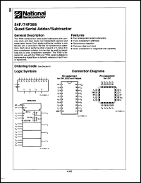 Click here to download 74F385DC Datasheet