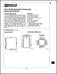 Click here to download 54F402DMQB Datasheet