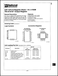 Click here to download 54F410LMQB Datasheet