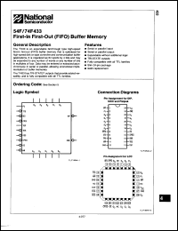 Click here to download 74F433DC Datasheet