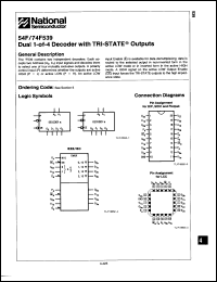 Click here to download 54F539DM Datasheet