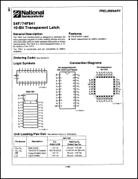 Click here to download 54F841DMQB Datasheet