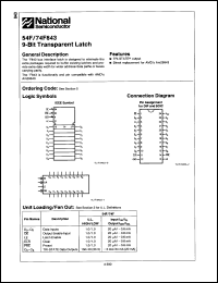 Click here to download 74F843SDC Datasheet