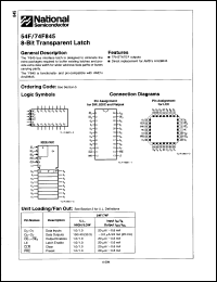 Click here to download 74F845PCQR Datasheet