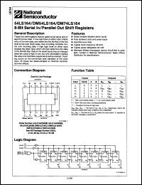 Click here to download 54LS164DM Datasheet