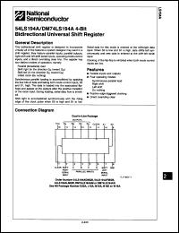 Click here to download DM54LS194AW Datasheet