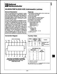 Click here to download 54LS259LMQB Datasheet