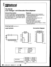 Click here to download 54LVQ138DMQB Datasheet