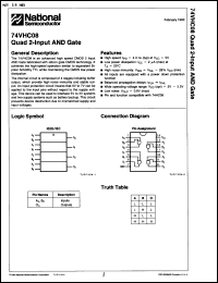Click here to download 54VHC08E/883X Datasheet