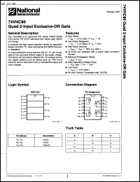 Click here to download 54VHC86E/883X Datasheet