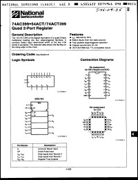 Click here to download 74ACT399PCQR Datasheet