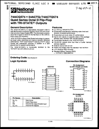 Click here to download 74ACTQ574PCQR Datasheet