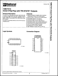 Click here to download 74BCT574SC Datasheet