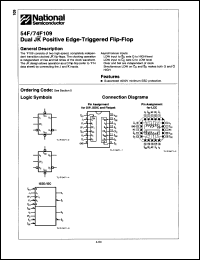 Click here to download 74F109PCQR Datasheet