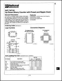 Click here to download 74F191QC Datasheet