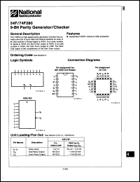 Click here to download 74F280DC Datasheet
