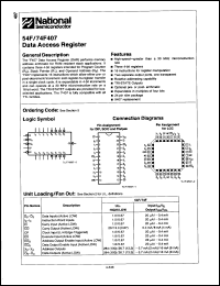 Click here to download 74F407SPCQR Datasheet