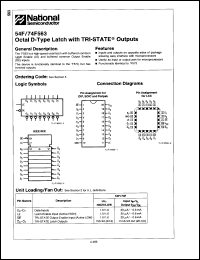 Click here to download 74F563PCQR Datasheet
