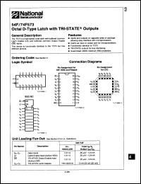 Click here to download 74F573PCQR Datasheet