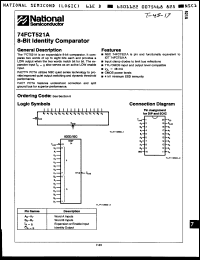Click here to download 74FCT521APC Datasheet